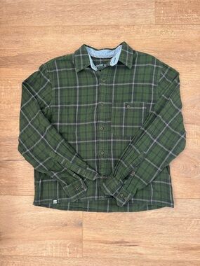 Dairy Boy Green Plaid Long-Sleeve Flannel